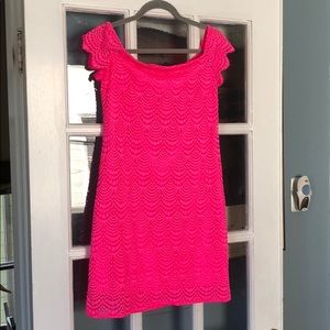 Lilly Pulitzer Pink Lace Dress, Size M
